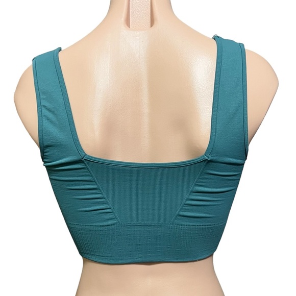 Free People Good Karma Square Neck Bra XS/S Sage Green NWOT - Picture 3 of 3